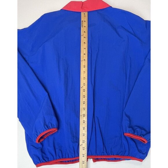 VTG Vintage REI Mens MEDIUM Royal Blue/Red Full-Zip L/S WINDBREAKER Jacket EUC - Picture 5 of 6